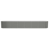 NNEVL Garden Planter Powder-coated Steel 260x40x36 cm Grey