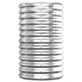 NNEVL Garden Planter Powder-coated Steel 152x40x68 cm Silver