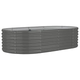 NNEVL Garden Raised Bed Powder-Coated Steel 152x80x36 cm Grey