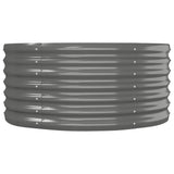 NNEVL Garden Raised Bed Powder-Coated Steel 152x80x36 cm Grey