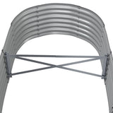 NNEVL Garden Raised Bed Powder-Coated Steel 152x80x36 cm Grey
