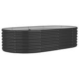 NNEVL Garden Planter Powder-coated Steel 152x80x36 cm Anthracite