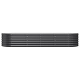 NNEVL Garden Raised Bed Powder-Coated Steel 224x80x36 cm Anthracite
