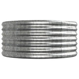 NNEVL Garden Raised Bed Powder-Coated Steel 224x80x36 cm Silver