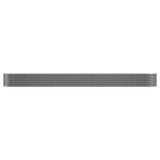 NNEVL Garden Planter Powder-coated Steel 440x80x36 cm Grey