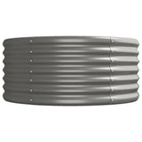 NNEVL Garden Planter Powder-coated Steel 620x80x36 cm Grey