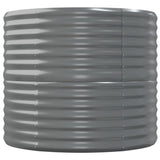 NNEVL Garden Planter Powder-coated Steel 152x80x68 cm Grey