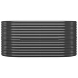 NNEVL Garden Planter Powder-coated Steel 152x80x68 cm Anthracite