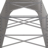 NNEVL Garden Planter Powder-coated Steel 224x80x68 cm Grey