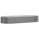 NNEVL Garden Planter Powder-coated Steel 249x100x36 cm Grey