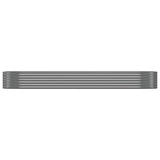 NNEVL Garden Raised Bed Powder-Coated Steel 322x100x36 cm Grey