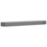 NNEVL Garden Planter Powder-coated Steel 507x100x36 cm Grey