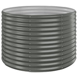 NNEVL Garden Planter Powder-coated Steel 100x100x68 cm Grey