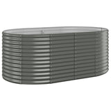 NNEVL Garden Planter Powder-coated Steel 175x100x68 cm Grey