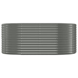 NNEVL Garden Planter Powder-coated Steel 175x100x68 cm Grey