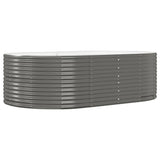 NNEVL Garden Planter Grey 212x140x68 cm Powder-coated Steel