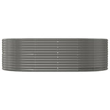 NNEVL Garden Planter Grey 212x140x68 cm Powder-coated Steel