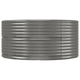 NNEVL Garden Planter Grey 212x140x68 cm Powder-coated Steel