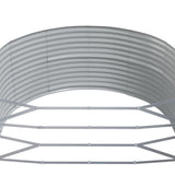 NNEVL Garden Planter Grey 212x140x68 cm Powder-coated Steel
