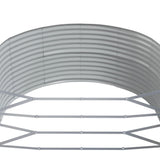 NNEVL Garden Raised Bed Grey 291x140x68 cm Powder-Coated Steel