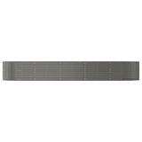 NNEVL Garden Planter Grey 447x140x68 cm Powder-coated Steel