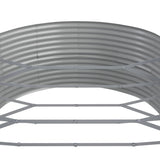 NNEVL Garden Planter Powder-coated Steel 510x140x68 cm Grey