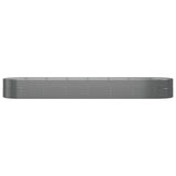 NNEVL Garden Planter Powder-coated Steel 584x140x68 cm Grey