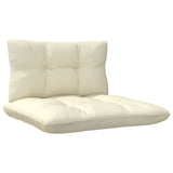 NNEVL 8 Piece Garden Lounge Set with Cream Cushions Pinewood