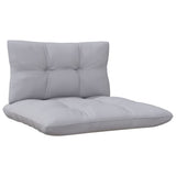 NNEVL 7 Piece Garden Lounge Set with Grey Cushions Solid Pinewood