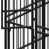 NNEVL Outdoor Dog Kennel Steel 16.59 m²
