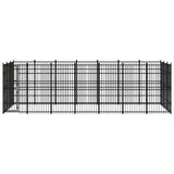 NNEVL Outdoor Dog Kennel Steel 19.35 m²