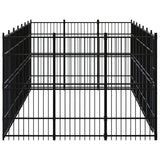 NNEVL Outdoor Dog Kennel Steel 19.35 m²