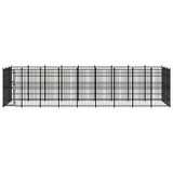 NNEVL Outdoor Dog Kennel Steel 24.88 m²