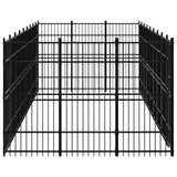 NNEVL Outdoor Dog Kennel Steel 24.88 m²