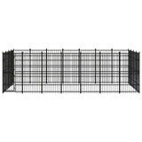 NNEVL Outdoor Dog Kennel Steel 25.8 m²