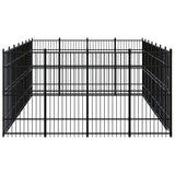 NNEVL Outdoor Dog Kennel Steel 25.8 m²