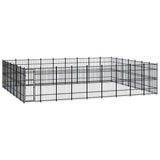 NNEVL Outdoor Dog Kennel Steel 58.06 m²
