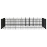 NNEVL Outdoor Dog Kennel Steel 58.06 m²