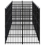 NNEVL Outdoor Dog Kennel Steel 14.75 m²