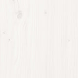 NNEVL Bed Frame Solid Wood Pine 183x203 cm King Size White