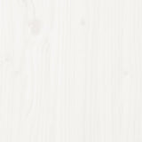 NNEVL Bed Frame White Solid Wood 137x187 cm Double Size