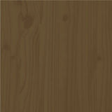 NNEVL Bed Frame Honey Brown Solid Wood 137x187 cm Double Size