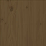 NNEVL Bed Frame Honey Brown Solid Wood 153x203 cm Queen Size