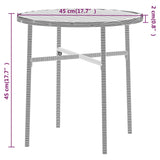 NNEVL 3 Piece Garden Dining Set Poly Rattan Brown