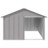 NNEVL Dog House Grey 116.5x153x81.5 cm Galvanised Steel