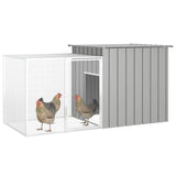 NNEVL Chicken Cage Grey 200x91x100 cm Galvanised Steel