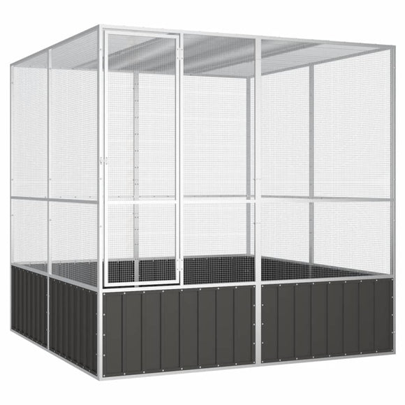 NNEVL Bird Cage Anthracite 213.5x217.5x211.5 cm Galvanised Steel