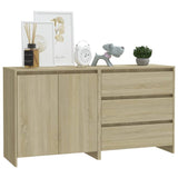 NNEVL 2 Piece Sideboard Sonoma Oak Engineered Wood