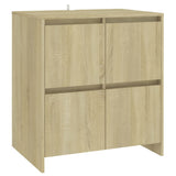 NNEVL 3 Piece Sideboard Sonoma Oak Engineered Wood