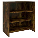 NNEVL 3 Piece Sideboard Smoked Oak Engineered Wood